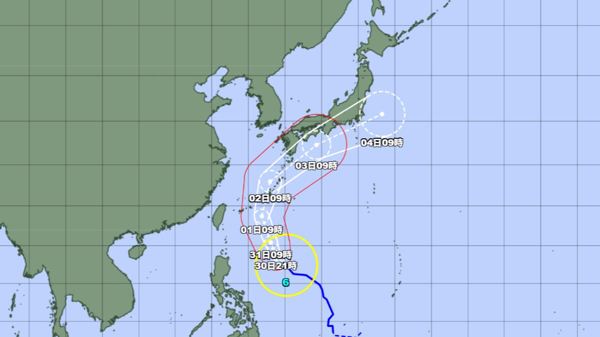 薔蜜颱風最新路徑!這天成「強颱風」 下周影響日本九州、關西