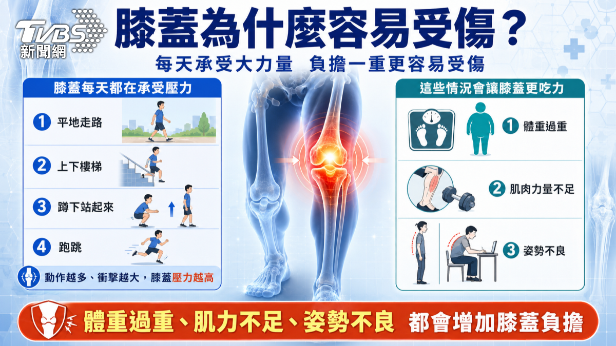膝蓋卡卡像石化！醫師解析「這疾病」原因與預防方法 (圖/TVBS)