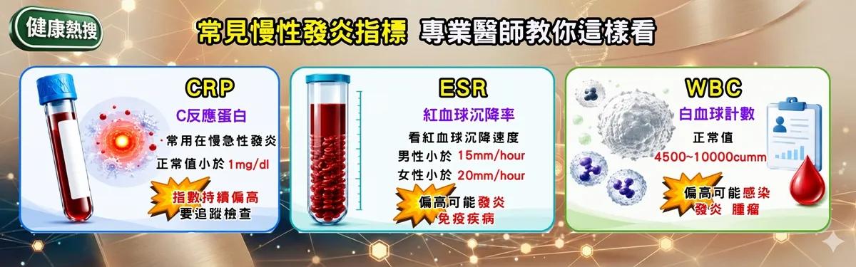 3大慢性發炎指標。(圖/TVBS《健康2.0》)