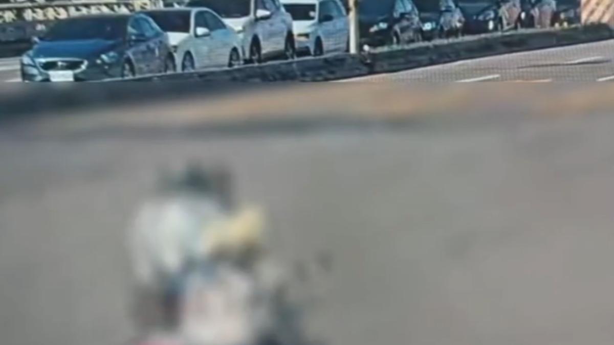 百齡橋連環車禍。(圖/TVBS)