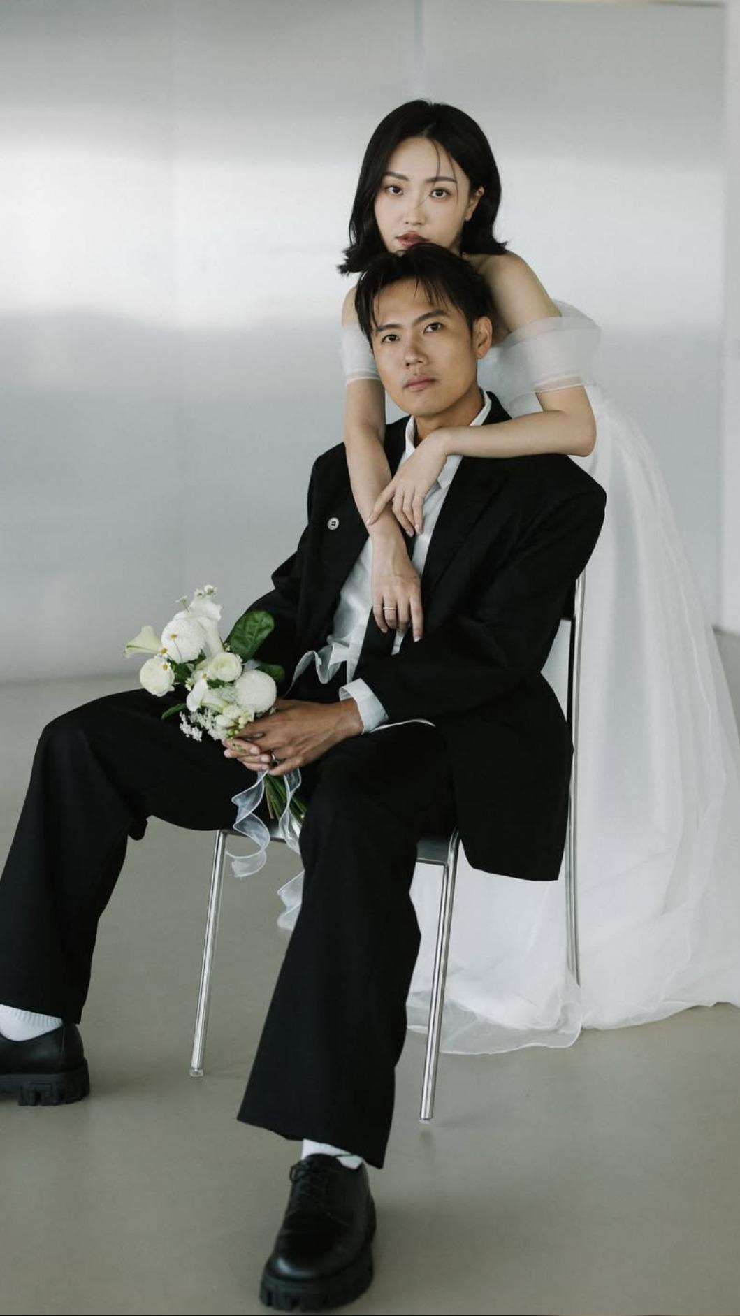 洋蔥老婆真面目曝光。(圖/翻攝自洋蔥IG)