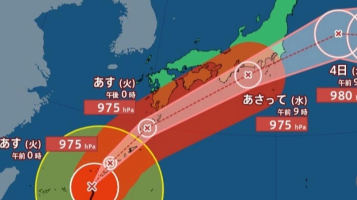 快訊/「薔蜜」掃過沖繩後直撲九州 西日本超激雨與暴風警報