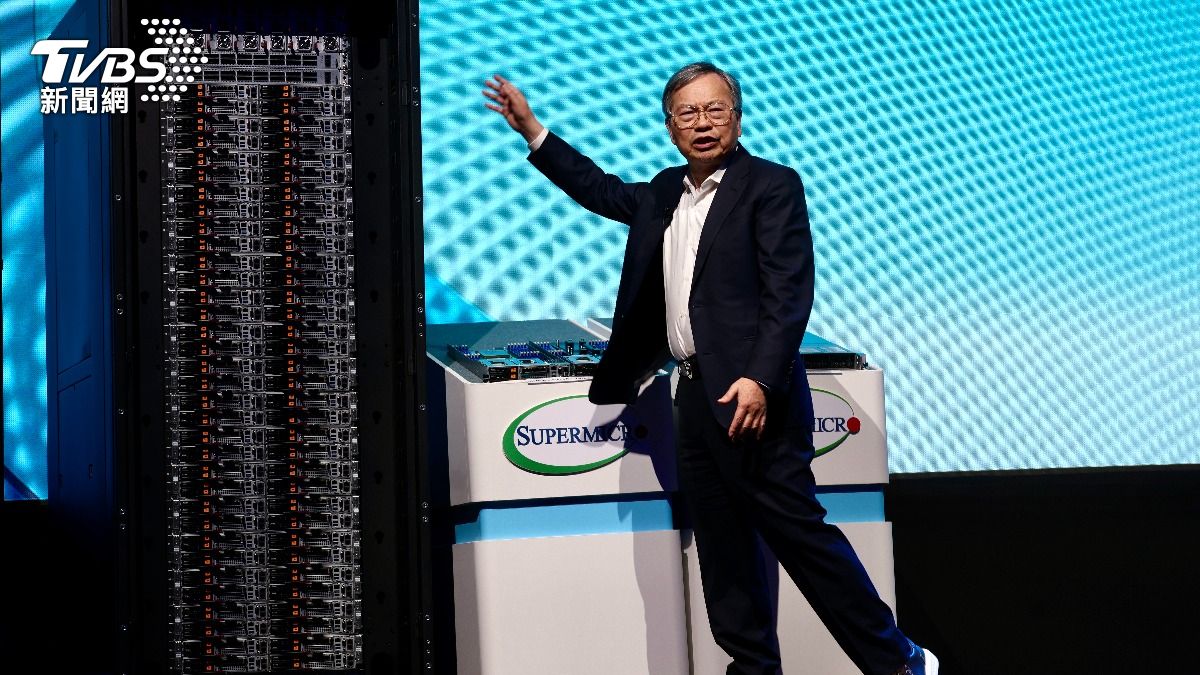 美超微（Supermicro）執行長梁見後今（1）日舉辦專題演講。（圖／華子琛攝）