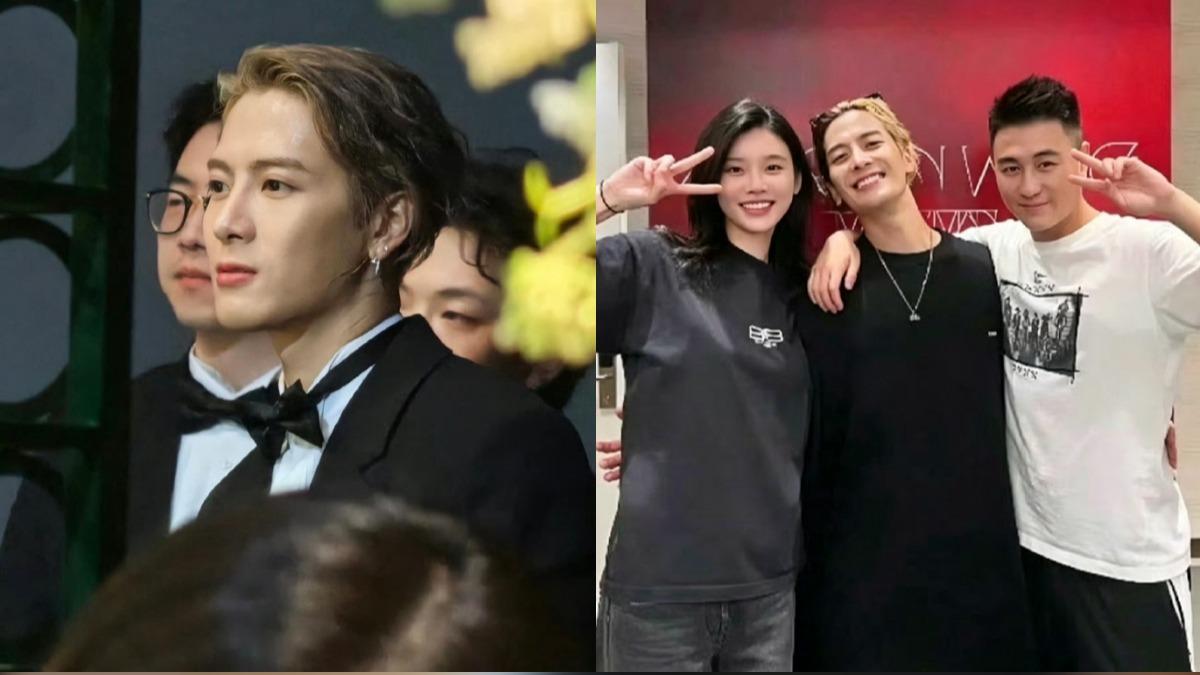 王嘉爾與奚夢瑤、何猷君交情深厚,願意飛大半個地球到法國擔任伴郎。(圖/翻攝自微博)