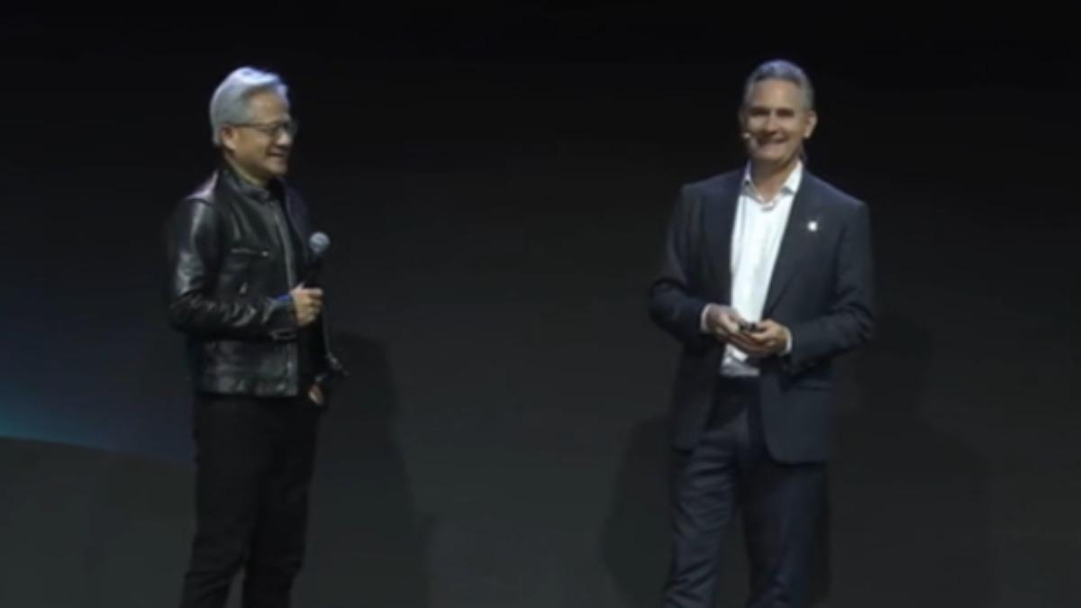 輝達攜手Marvell。(圖/COMPUTEX TAIPEI 2026)