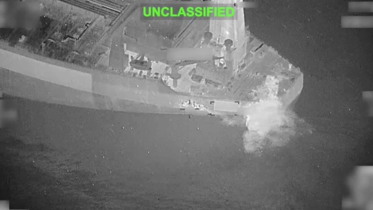波札那籍油輪無視警告硬闖伊朗 遭美軍飛彈擊中