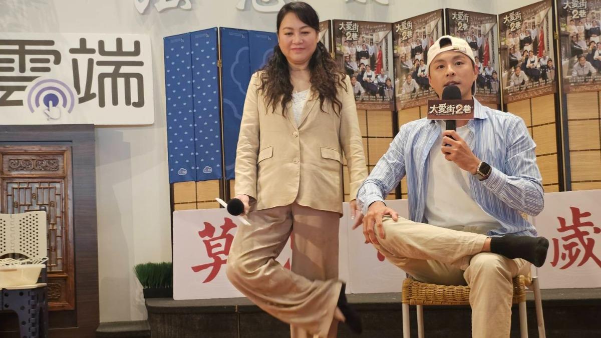 楊潔玫、孫其君宣傳新戲。(圖/大愛提供)