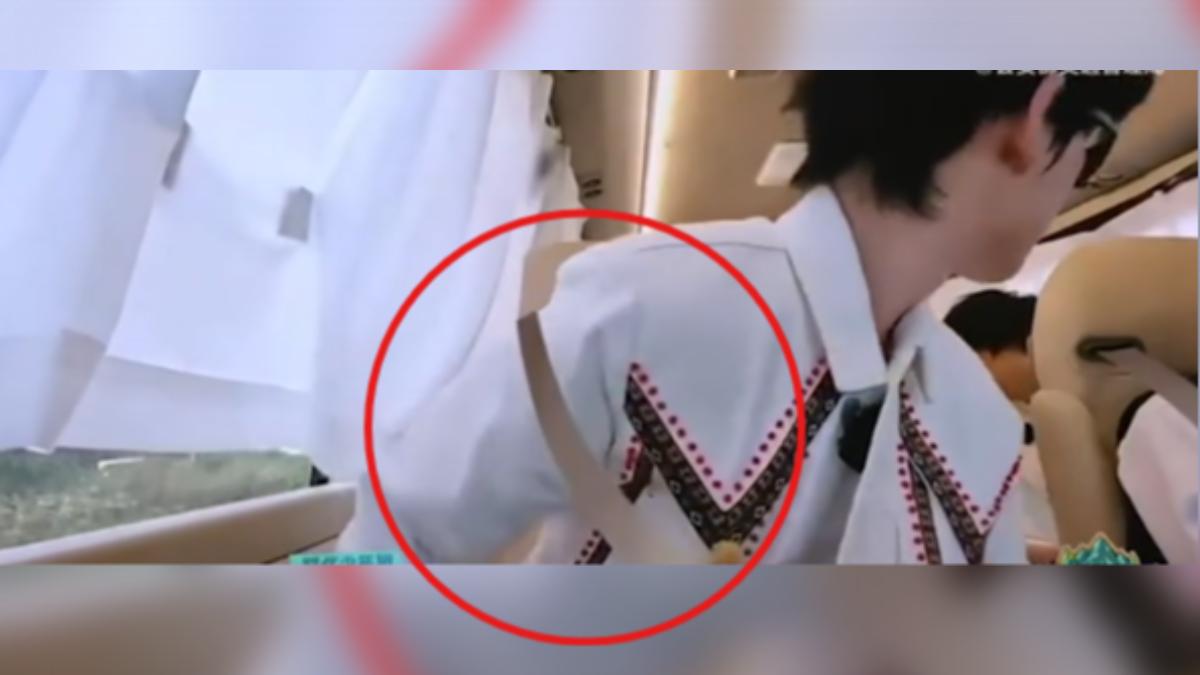 大陸知名綜藝節目被觀眾發現,幾乎車上所有明星的安全帶,都是P圖P上去的,引發爭議。(圖/網路)