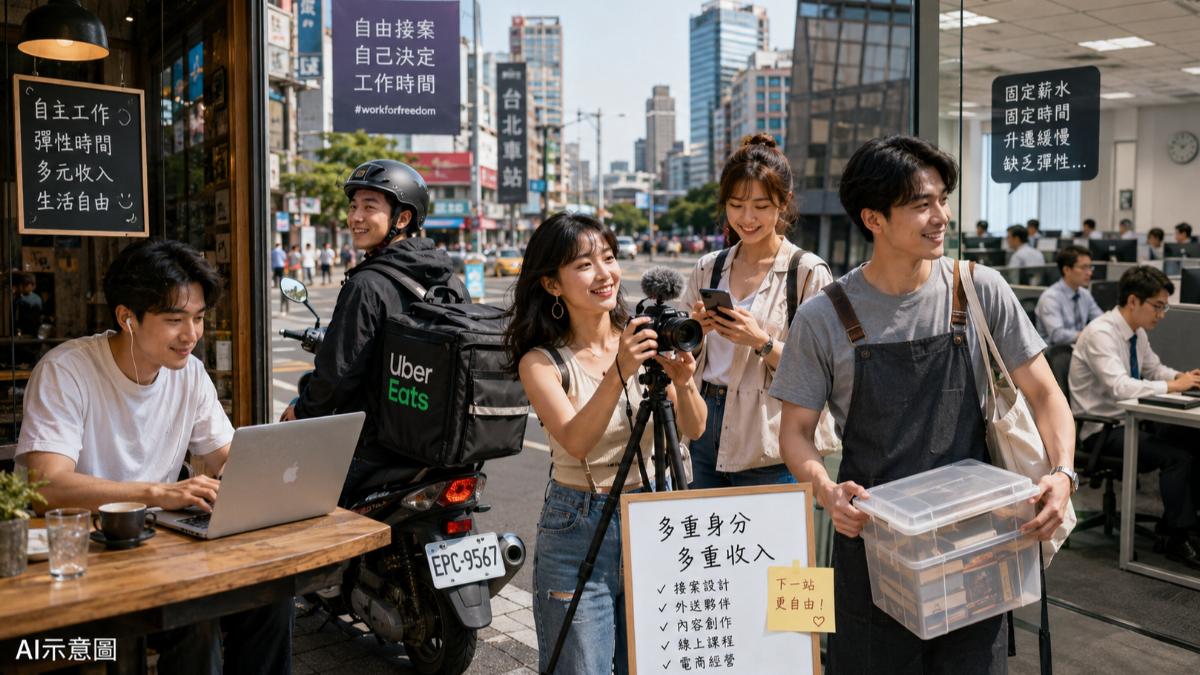 年輕人喜歡彈性自由工時,不喜歡被辦公室綁住。(示意圖/AI)
