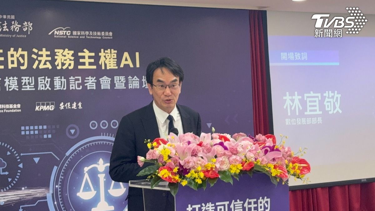 數發部長林宜敬。(圖/潘千詩攝)