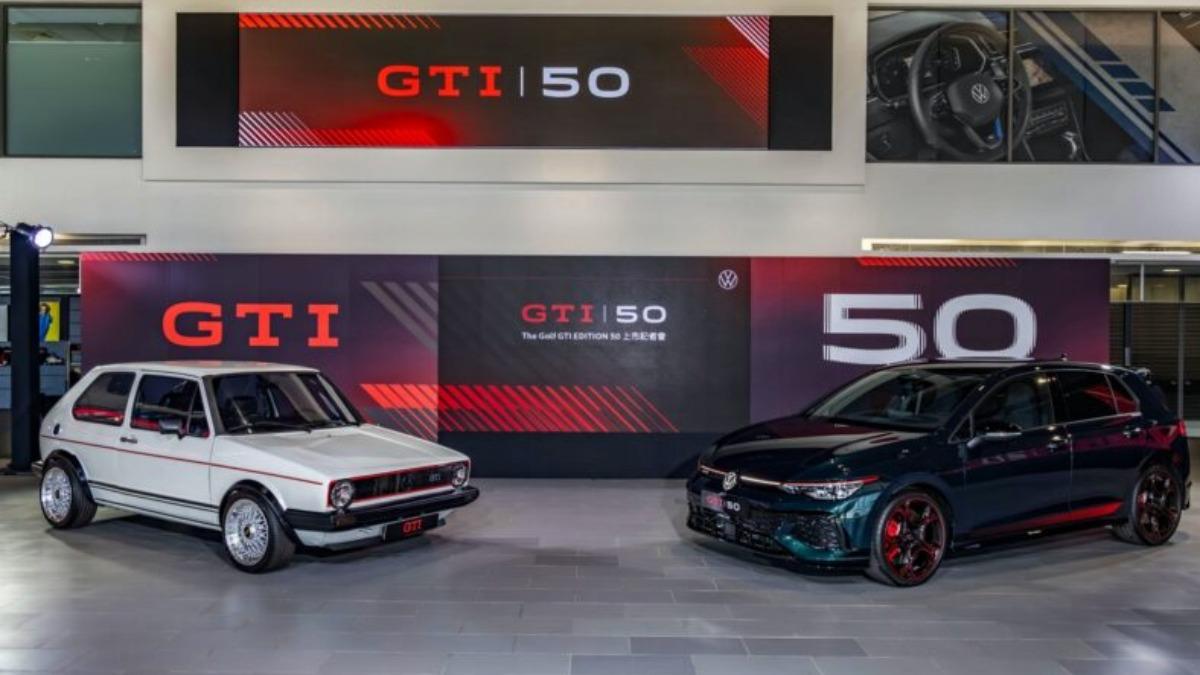 發表會現場還展出經典的初代Golf GTI。（圖／台灣福斯提供）
