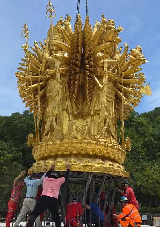 胡漢龑今日也親自到場監工。(圖/胡漢龑提供)