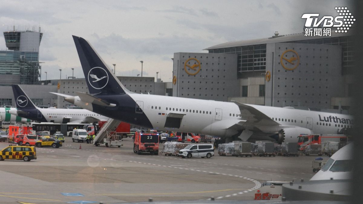 漢莎航空波音787前起落架塌陷　法蘭克福機場多人受傷