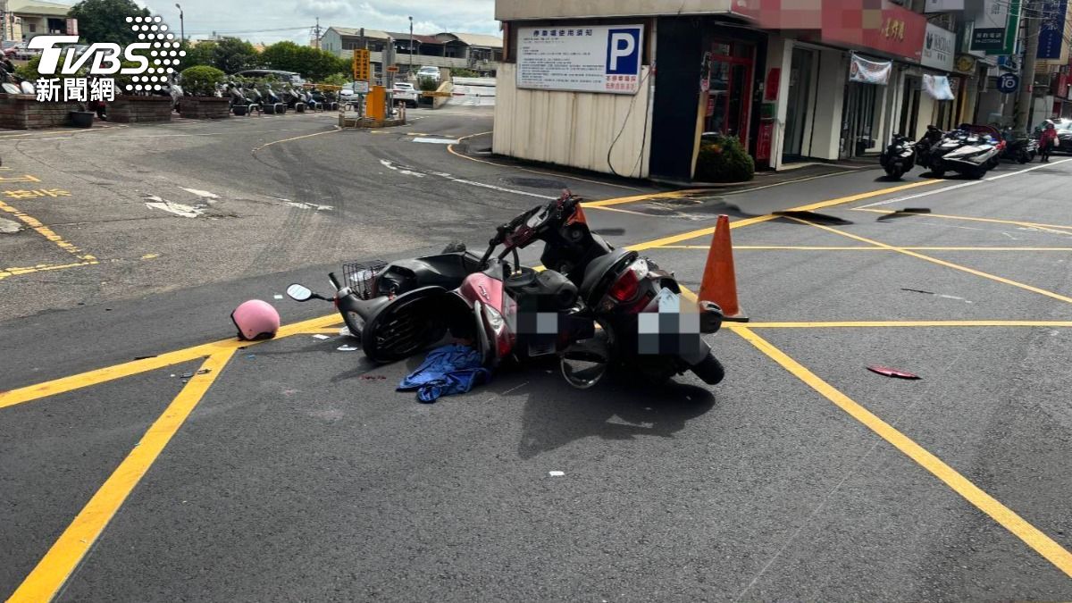 碰!台中2機車對撞1死1傷 82歲嬤「口鼻冒血」傷重亡