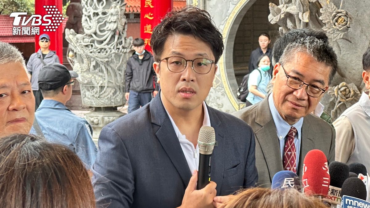 沈伯洋表示,站台會以民進黨候選人為主。(圖/潘袁詩羽攝)