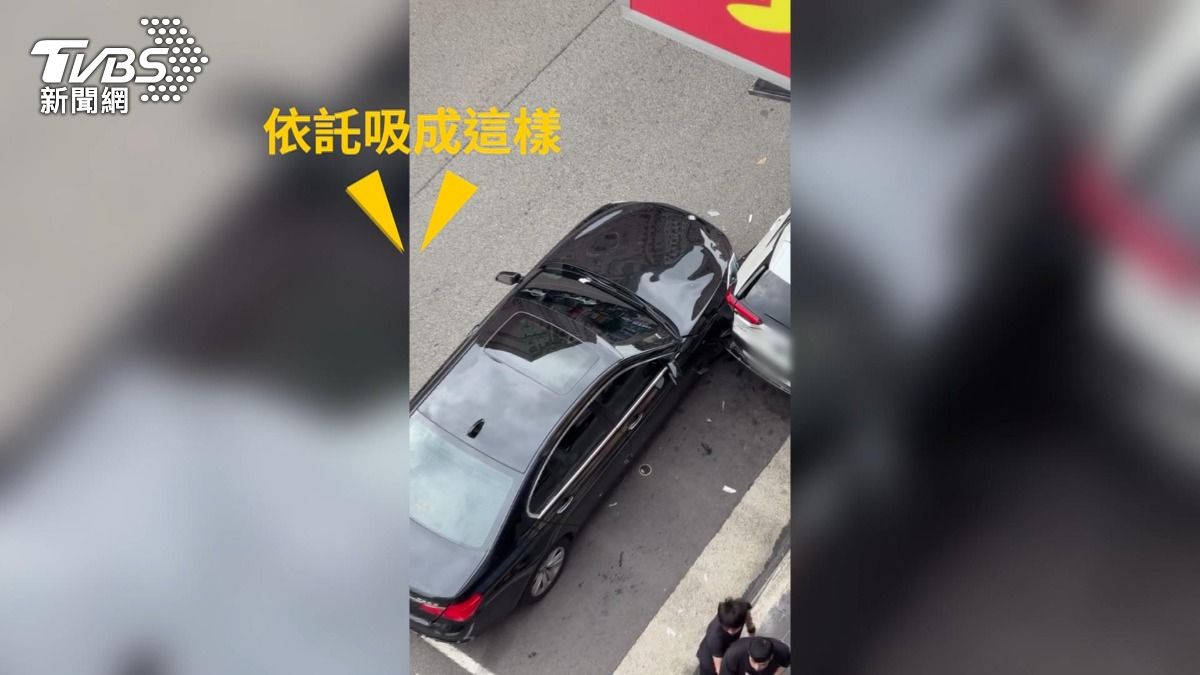 台中1天2毒駕!「巴嘎NONO」男吸毒撞爆車格 另一人深夜撞橋墩。(圖/TVBS)