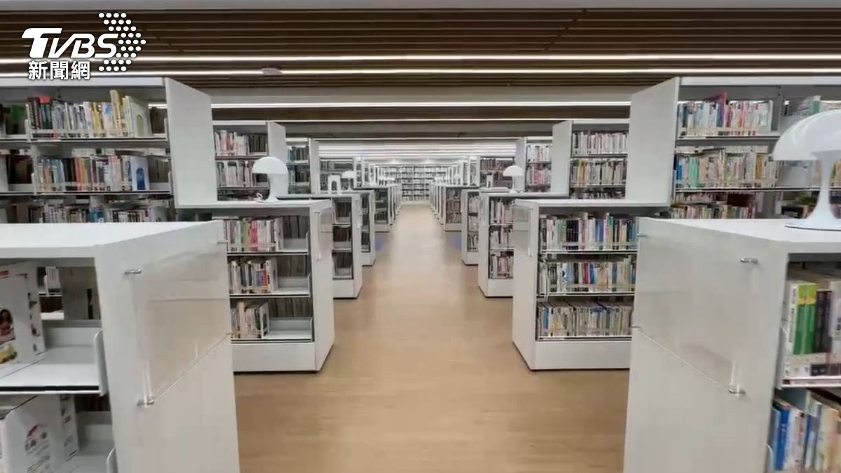 基隆圖書總館全面升級，具備現代流線設計感。（圖／TVBS）