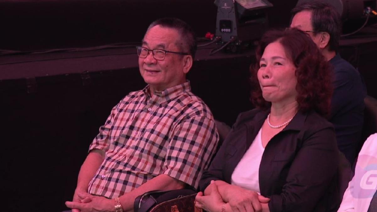 孫淑媚爸媽在台下力挺。(圖/翻攝影片)
