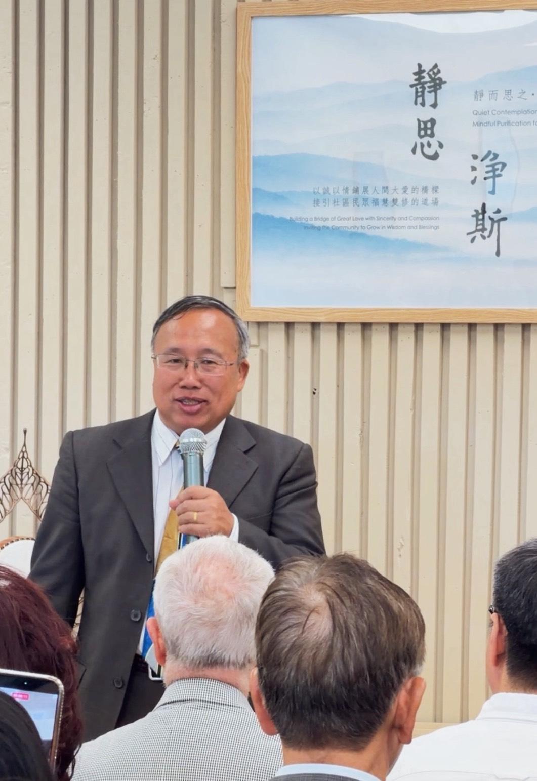 李宗富出席慈濟新據點開幕儀式。(圖/TVBS)