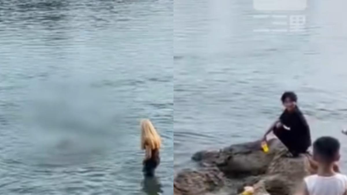 陸14歲少女溺水身亡!曾舉手掙扎畫面曝 男「蹲岸邊」遭炎上