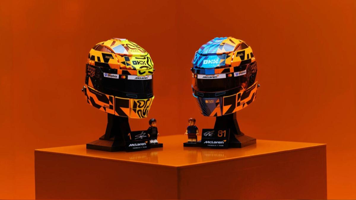 F1跨界玩創意!McLaren×LEGO聯名安全帽 慶祝千場里程碑