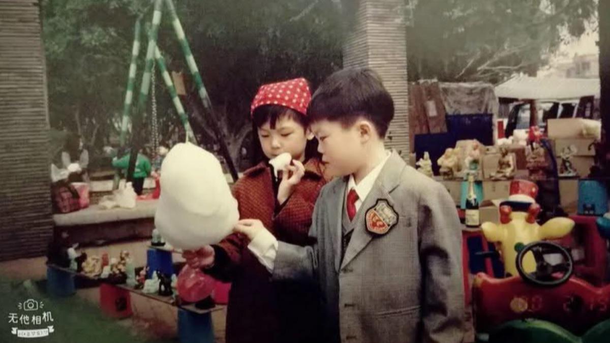 唐德惠兒子(右)出生就沒見過父親。(圖/唐德惠提供)