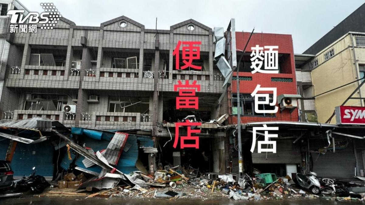 新竹便當店發生氣爆,導致隔壁住戶夫妻雙亡。(圖/TVBS)