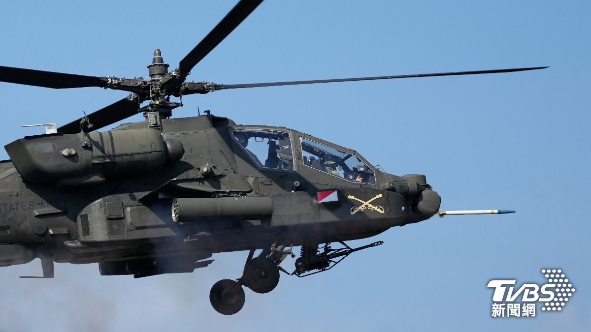 美軍中央司令部表示，美國陸軍AH-64阿帕契直升機在當地時間8日凌晨3時許，於阿曼海岸附近執行海域巡邏任務期間墜落。（資料照／達志影像美聯社）