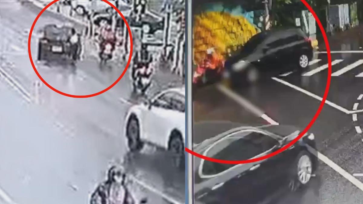 高雄9日發生一起死亡車禍,汽車駕駛違規右轉,輾斃直行機車男騎士。(圖/翻攝Threads_liyen0703)