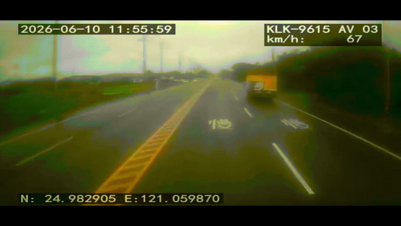車禍撞擊前影像。(圖/TVBS)