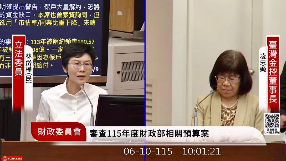 18年增資735億仍陷虧損!台銀人壽遭質疑 凌忠嫄回應了