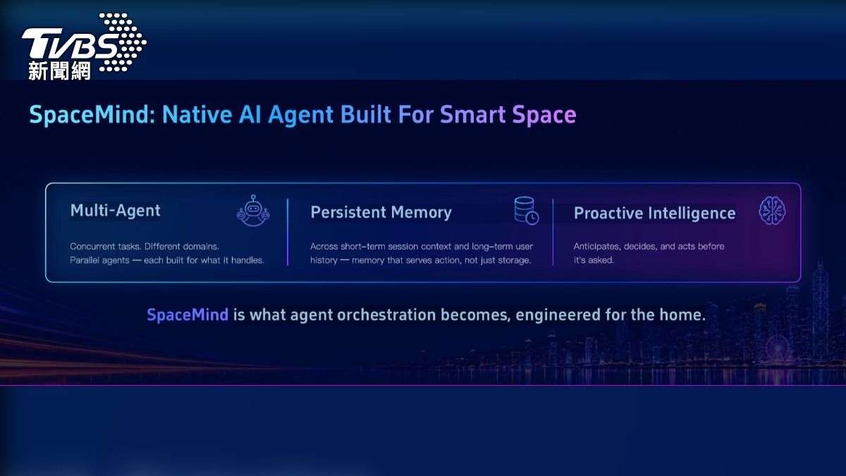 SpaceMind主打多Agent協作記憶與主動服務能力。(圖 ∕ TVBS)