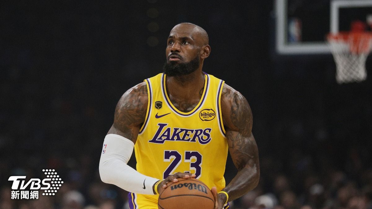 洛杉磯湖人球星詹姆斯（LeBron James）。　（圖／達志影像美聯社）