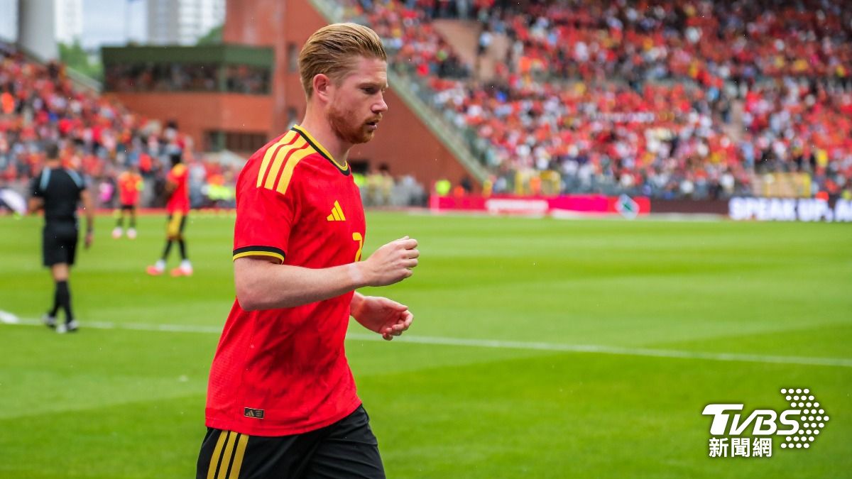 德布勞內（Kevin De Bruyne）本月稍晚將滿35歲。(圖／達志影像美聯社)