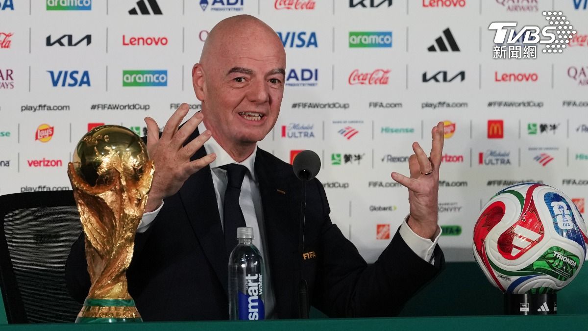 FIFA主席英凡提諾親上火線回應世界盃爭議　（圖／達志影像美聯社）