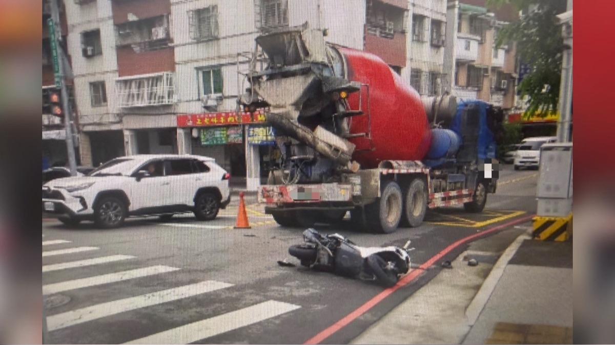 預拌車酒駕右轉撞人！騎士捲車底遭輾　妻控：還繼續開。(圖／民眾提供)