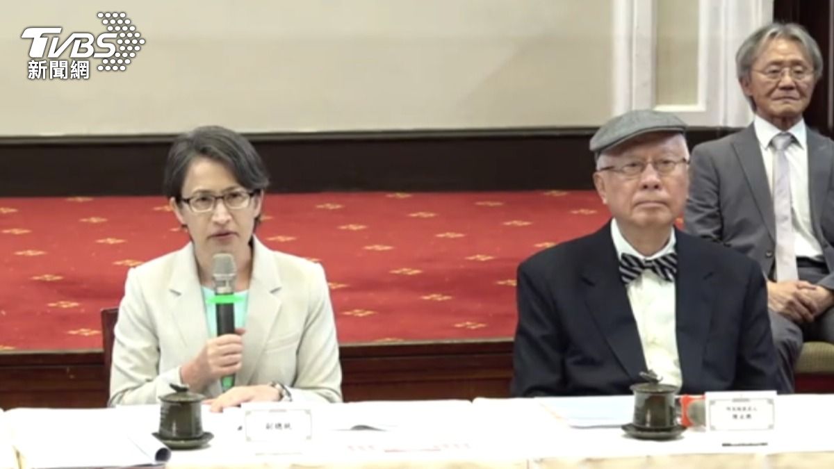 副總統蕭美琴召開記者會,正式宣布29位新任監察委員被提名人名單,有獨派醫師之稱的前立委陳永興,為監察院長被提名人。(圖/TVBS)