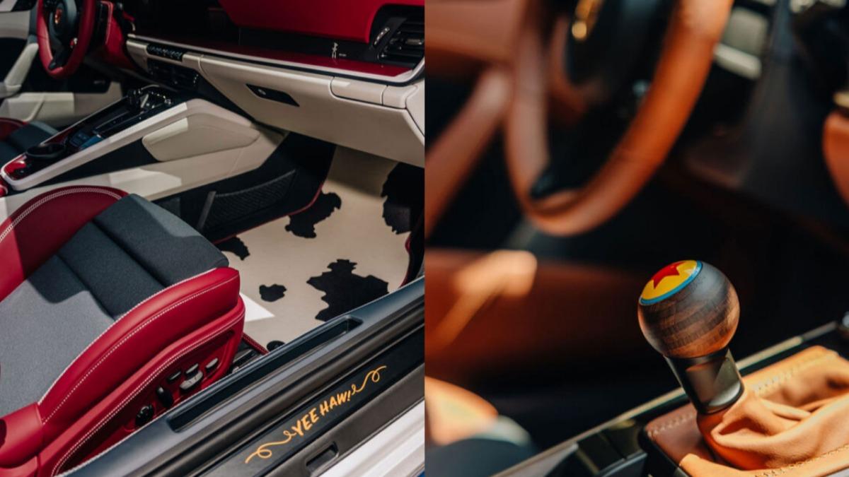 牛仔女孩翠絲變身優雅911 Targa 4 GTS，胡迪則化身Carrera T展現牛仔精神。（圖／Porsche提供）
