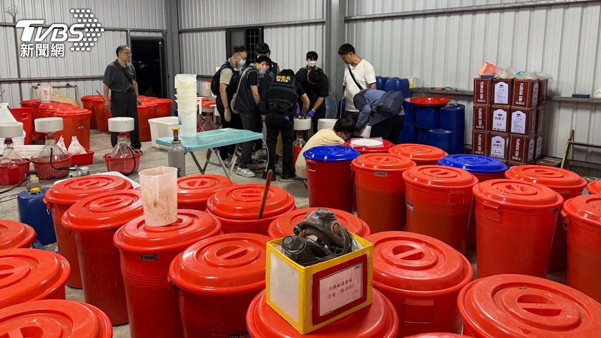 台南農地藏大型製毒廠!扣1.5億毒品可供70萬人次吸食