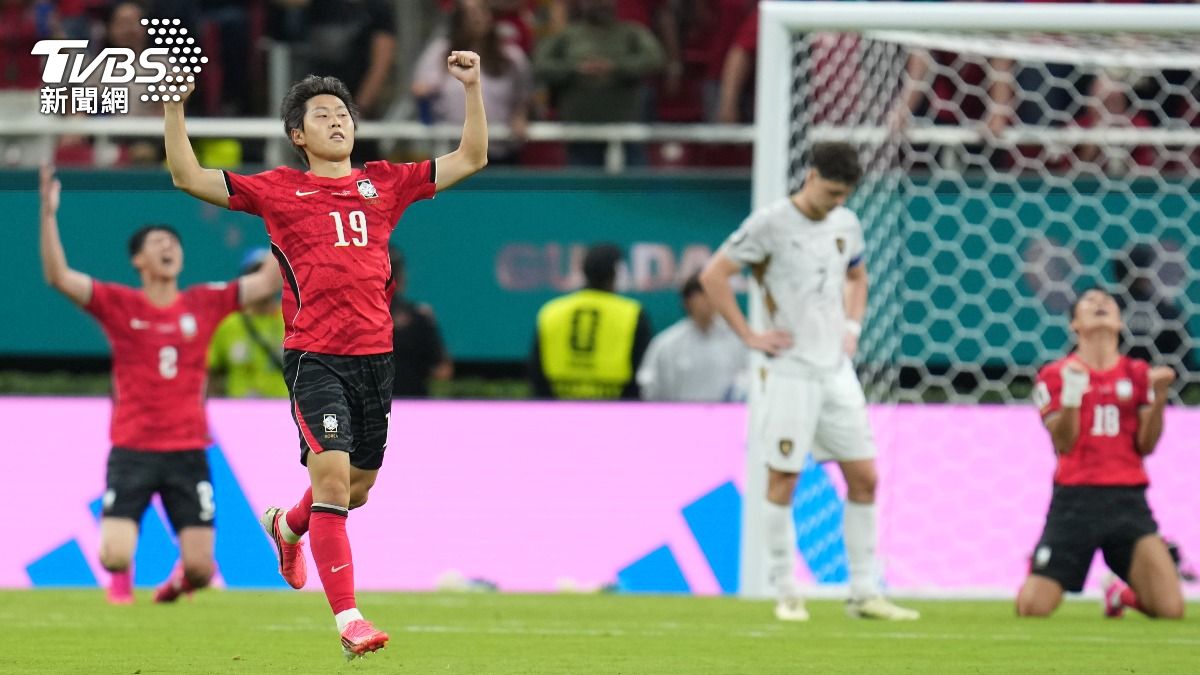南韓隊2比1逆轉勝捷克。(圖/達志影像美聯社)