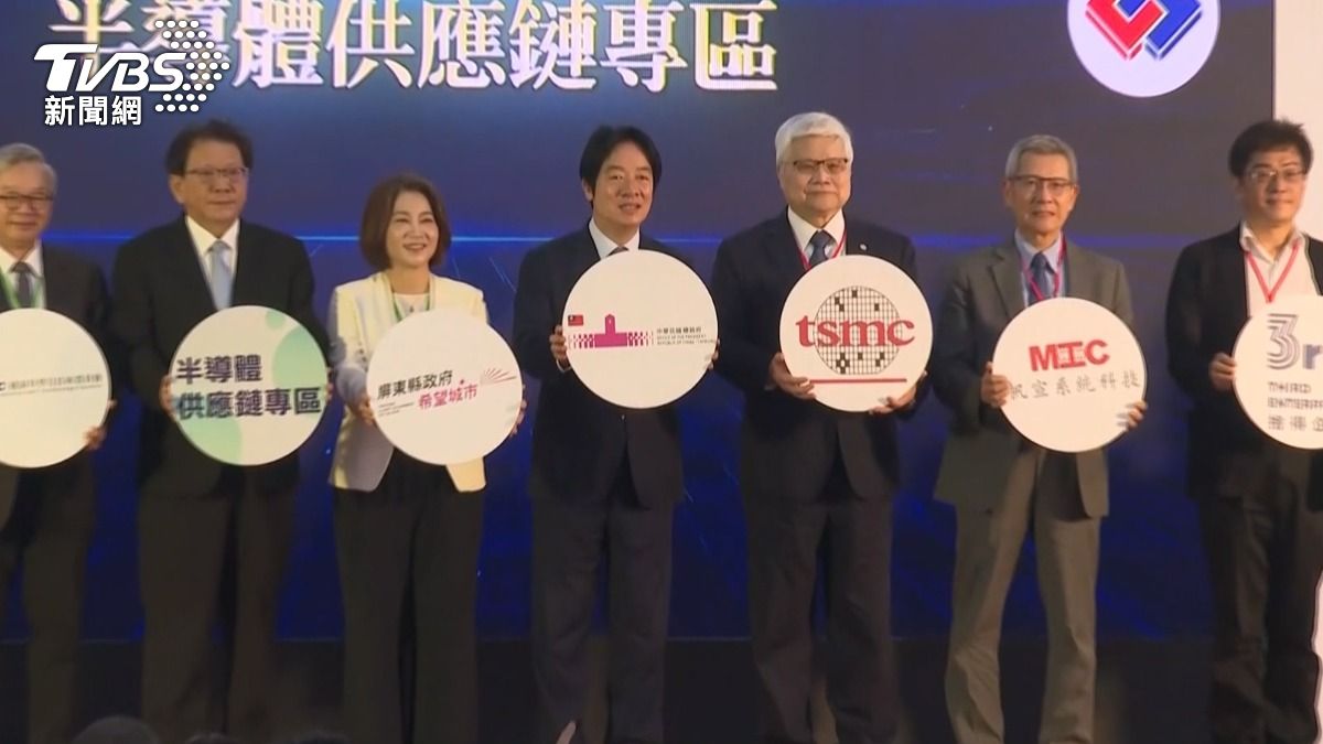 屏東縣長周春米堤到,未來由台積電領銜,有7家半導體供應鏈廠進駐屏科,S廊帶延伸至屏東。(圖/TVBS)