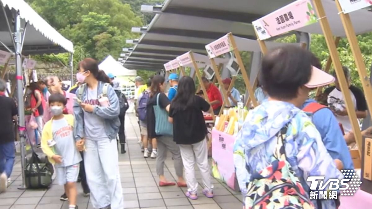 觀音山綠竹筍推廣市集登場。(圖/TVBS)