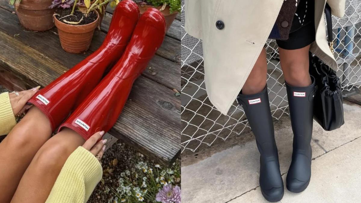 雨天鞋款,雨靴絕對是首選!(圖/翻攝自IG@hunterboots)