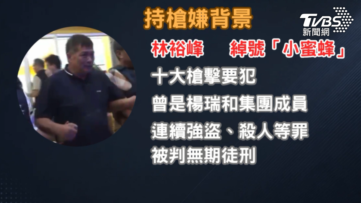 十大槍擊要犯林裕峰曾是楊瑞和集團成員,民國77年在短短2個月內連續犯下4起強盜案。(圖/TVBS)
