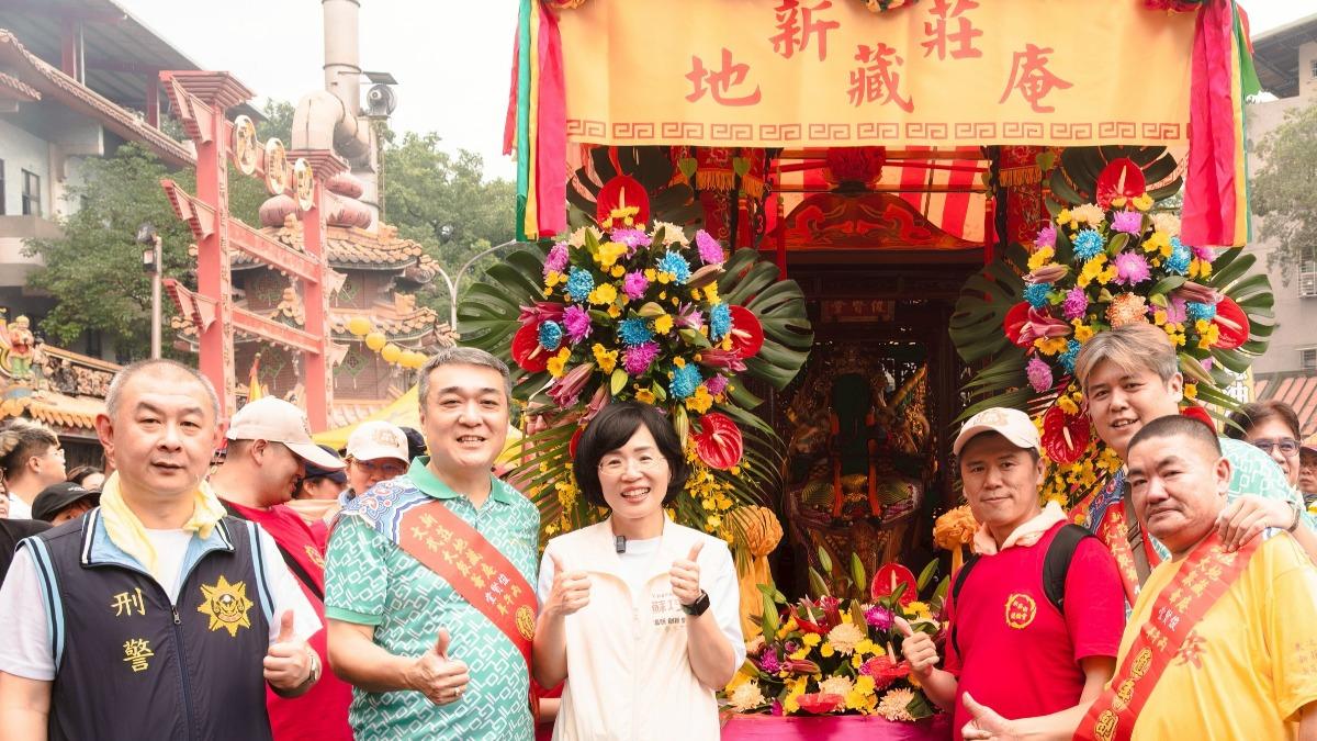 針對國民黨指控跟蹤對手李四川一事，蘇巧慧回應，強調新北在地行程重疊十分普遍，期盼走向君子之爭。（圖／蘇巧慧辦公室提供）