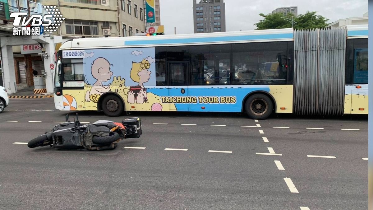 台灣大道-公車車禍-公車專用道-機車-乘客受傷