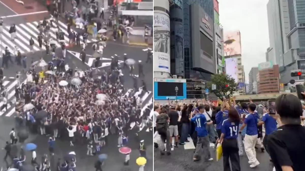2026世界盃/日本逼平荷蘭嗨翻!球迷「衝上澀谷十字路口」狂歡