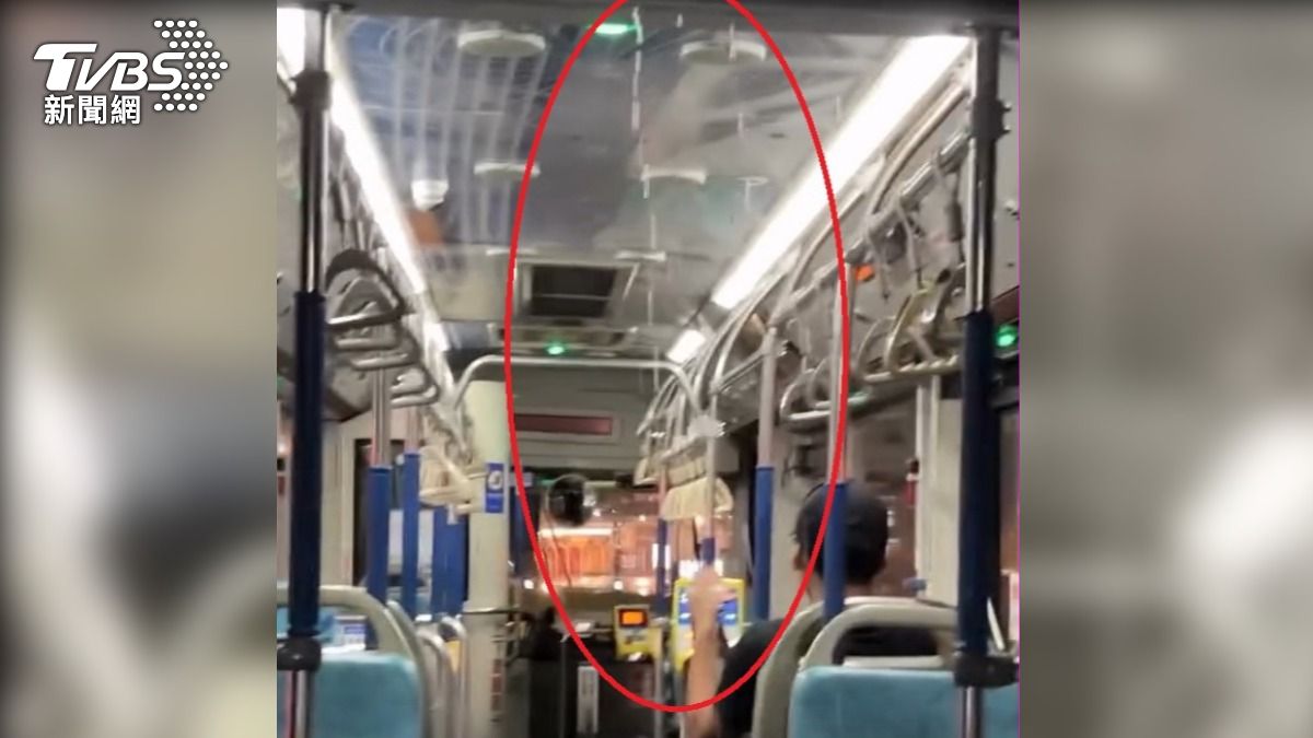 車外大雨車內小雨!台中雙節公車漏水被罵爆 交通局認了:將開罰