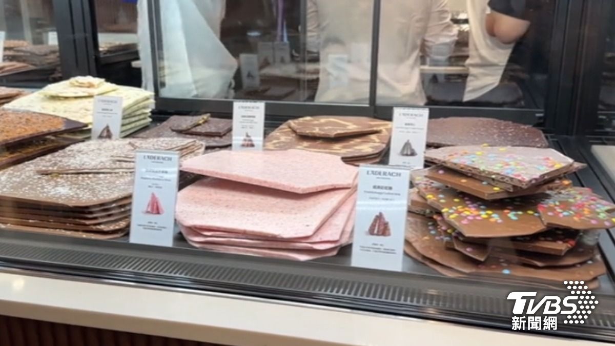 瑞士頂級巧克力「Läderach」在台開首店。（圖／TVBS）