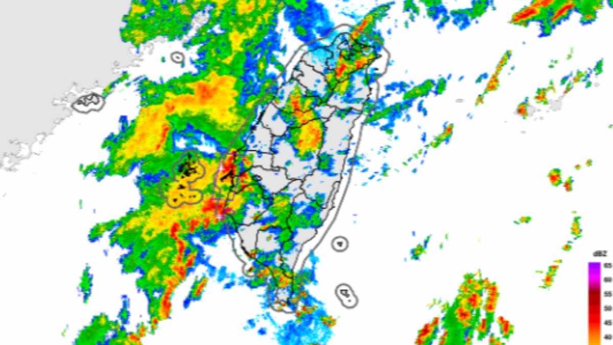 大雷雨即時預警。（圖／中央氣象署）